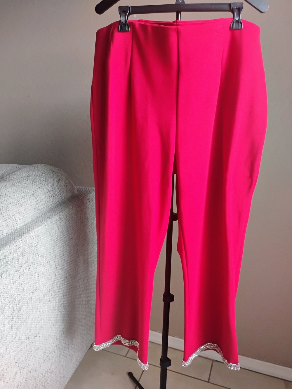 Slim Factor by Investments Wide Leg 3X Short Pants in Red NWT